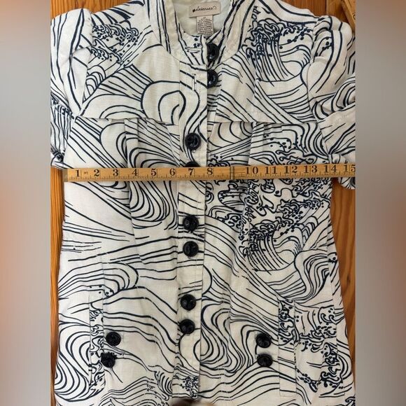 Anthropologie Elevenses Linen Blend Jacket - Picture 7 of 8